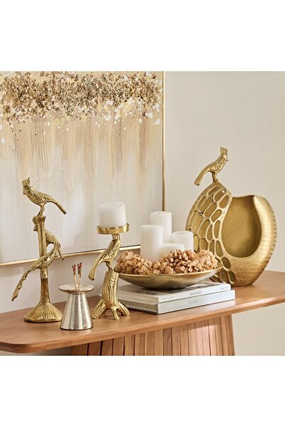 Home Box Popin Aluminium Etched Round Tray 30x30x5 cm