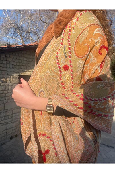 Dervişan İpekçilik Kaşmir Panço Şal