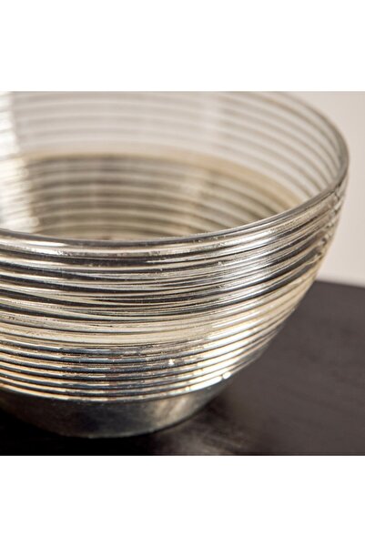 Home Box Erton Etched Glass Decorative Bowl 18x18x10 cm