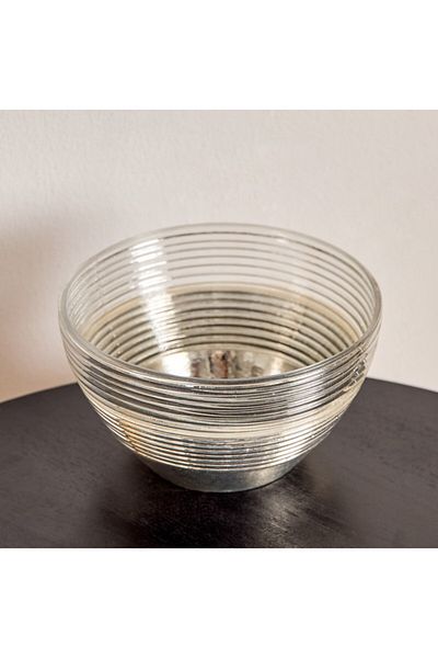 Home Box Erton Etched Glass Decorative Bowl 18x18x10 cm