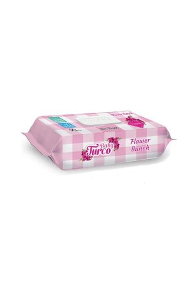 Baby Turco Freesia Flower Bouquet 90 Sheets Wet Towel