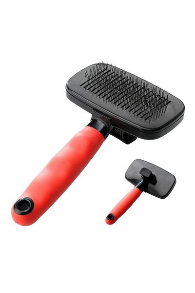Ferplast Gro 5955 Dog Combing Brush with Cleaning Mechanism 16cm