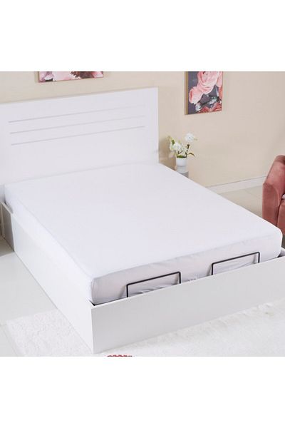 Home Box Ballina Solid Cotton Queen Fitted Sheet 150x200+33 cm