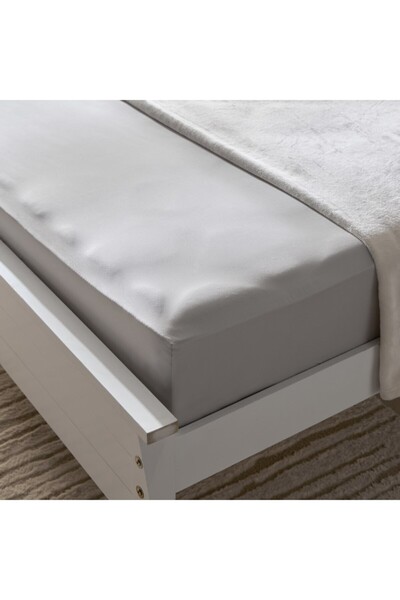 Home Box Opulent Luxe 400TC Cotton Solid Olympic Queen Fitted Sheet 160x200+40 cm