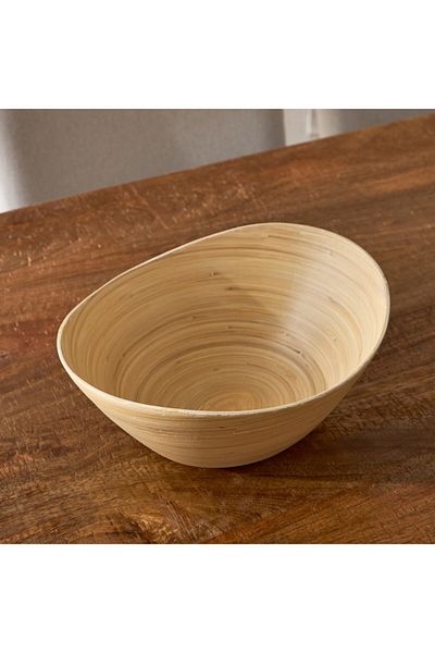 Home Box Belmonte Natural Spun Bamboo Tray 30x24x10 cm