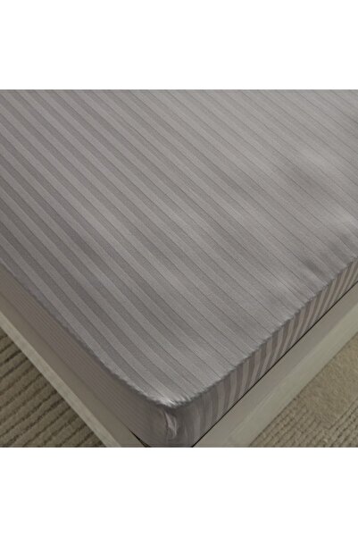 Home Box Hamilton Satin Stripe Olympic Queen Fitted Sheet 160x200+36 cm