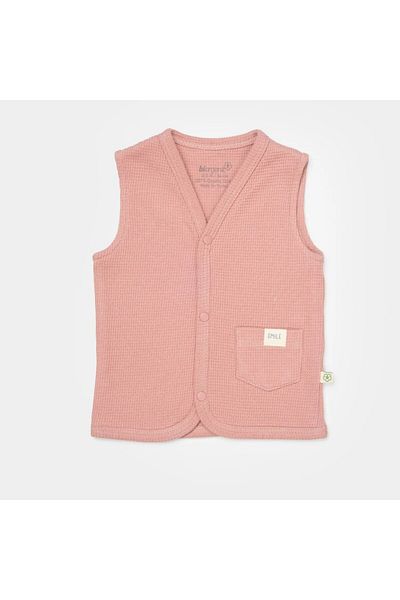Biorganic Waffle Smile Baby Vest