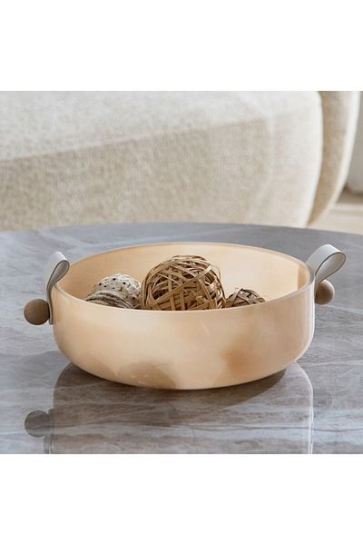 Home Box Auden Glass Decorative Bowl with Blob 25.5x23 x7 cm