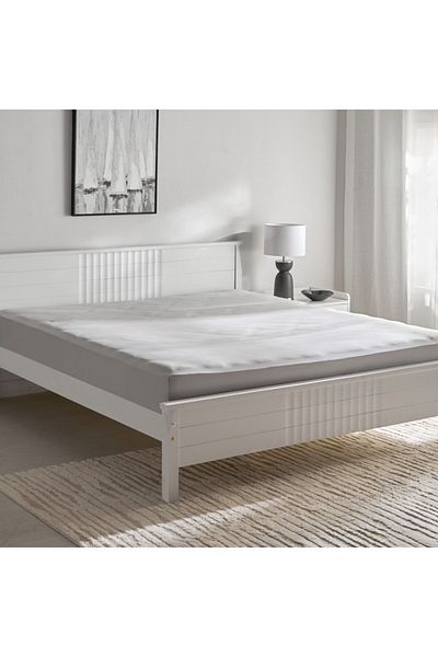 Home Box Opulent Luxe 400TC Cotton Solid King Fitted Sheet 180x200+40 cm