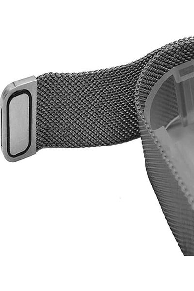 Welder Watch Compatible 22mm Black Color Stainless Steel Smart Pin Magnet Watch Band