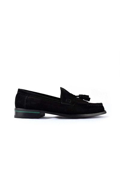 TETRİ Ανδρικά κλασικά παπούτσια Tetri Corcik 1200 Black Suede