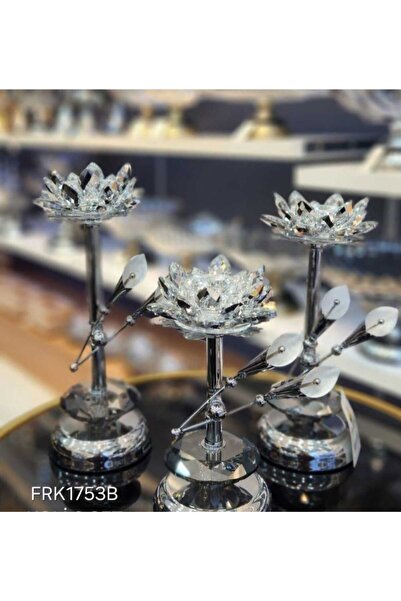 CENGİZ ÇEYİZ FRK 3'lü Şamdan Mumluk Gümüş 1753B