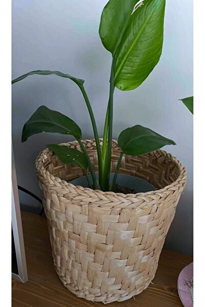 e&e süs dükkanı Hasır saksı sepet modeli