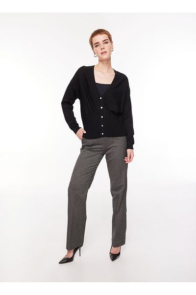 Sisley High Waist Regular Blue Women's Pants 4Rdglf03X
