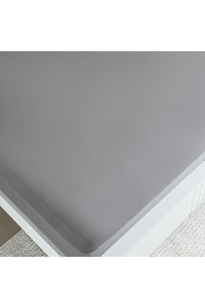 Home Box Essential Solid Cotton King Fitted Sheet