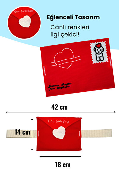 Havhav Hav Love You Peluş Köpek Oyuncak Seti Vikvikli Şarap, Hışırtılı Tavşan, Çekiştimeli Mektup