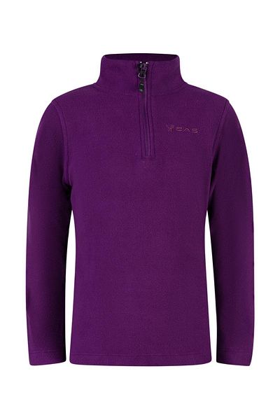 2AS Clara Purple Children's Fleece Sweatshirt - Thin Design with Half Zip
