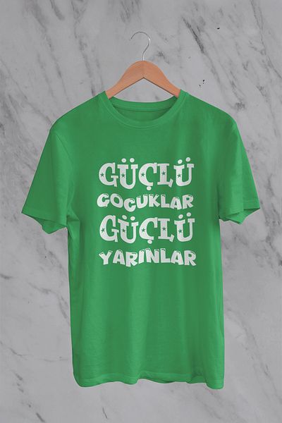 MYADA 23 aprilie Tricou imprimat pentru copii Strong Kids Strong Tomorrows 23425