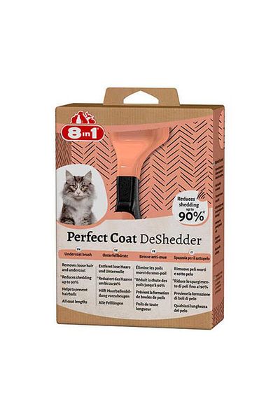 8in1 Perfect Coat Deshedder Furminator Hair Collector Cat Comb for Cats