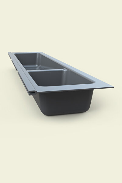 tify Kitchen Drawer Modular Two Compartment Cutlery Holder 11Cmx48Cm (Can Be Cut to 4cm in Height)