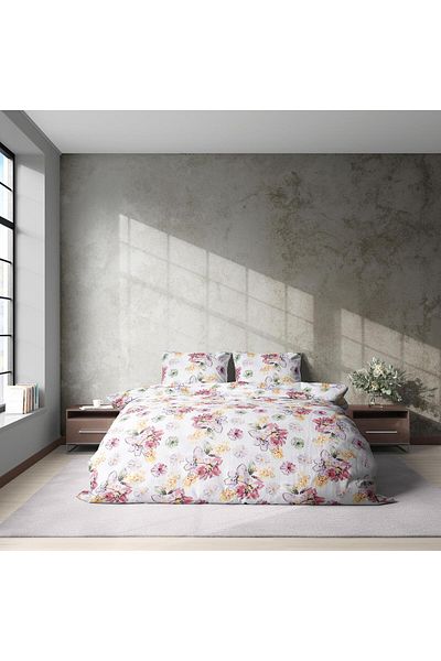 Menderes Home Σετ Παπλωματοθήκη Ranforce R Μονό - Μπουκέτο Βαμβακερής Συλλογής