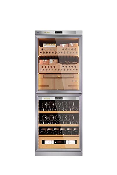 Raching Cigar Cabinet Elektronik Puro & Şarap Dolabı Silver Fj-cw36b