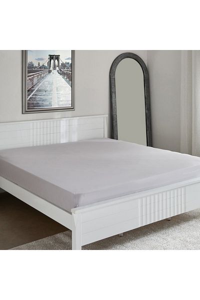Home Box Purely Percale King Fitted Sheet 180x200+40 cm