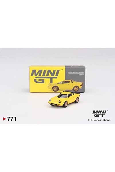 mini gt Lancia Stratos Hf Stradale Yellow Fly 771