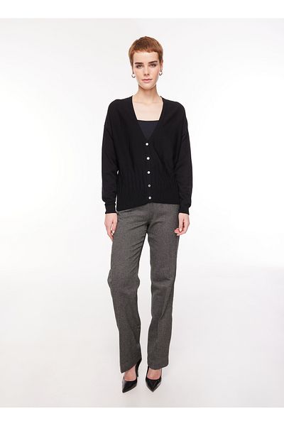 Sisley High Waist Regular Blue Women's Pants 4Rdglf03X