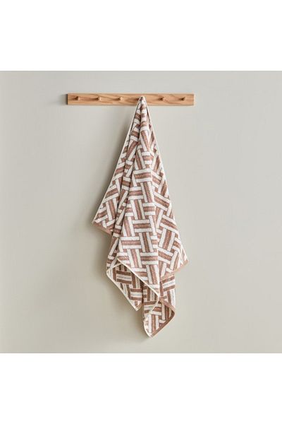 Home Box Opulence Serenity Turkish Cotton Yarn Dyed Jacquard Bath Towel 70x140 cm