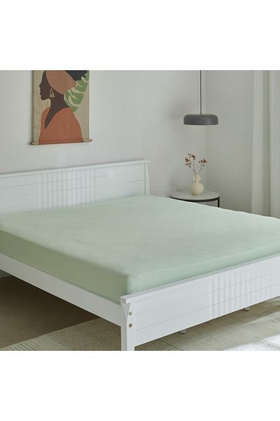Home Box Derby Solid Microfiber Queen Fitted Sheet 150x200+25 cm