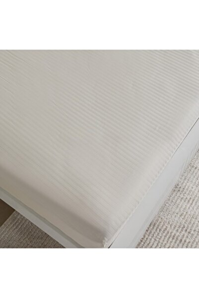 Home Box Hamilton Stripe Satin Cotton King Fitted Sheet