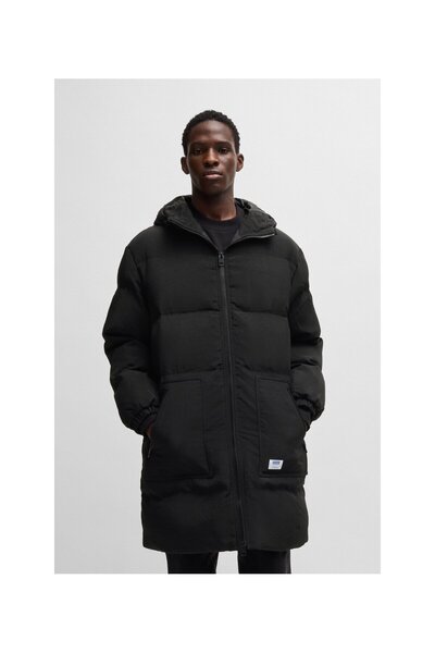 HUGO Su geçirmez kumaştan normal kesim dolgulu mont