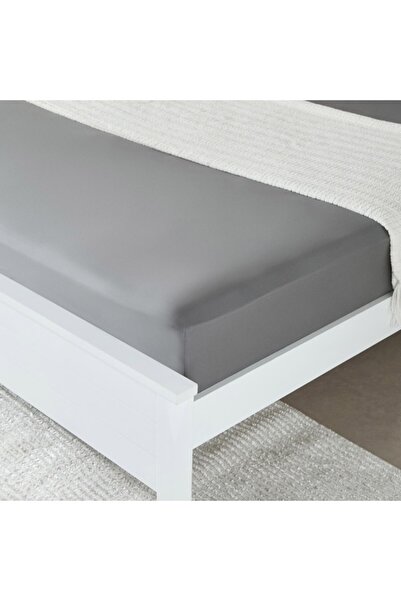 Home Box Essential Solid Cotton King Fitted Sheet