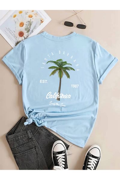 uyguntarz Μπλουζάκι με στάμπα California Unisex Oversize