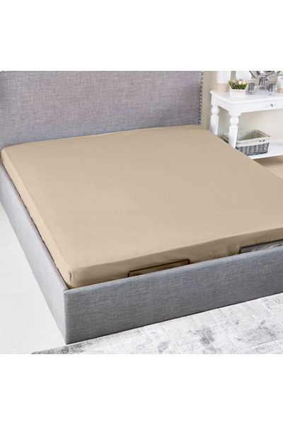 Home Box Ballina Solid Cotton Queen Fitted Sheet 150x200+33 cm