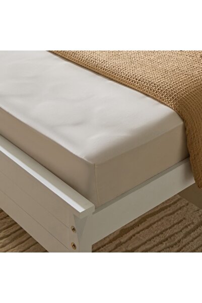 Home Box Opulent Luxe 400TC Cotton Solid Olympic Queen Fitted Sheet 160x200+40 cm