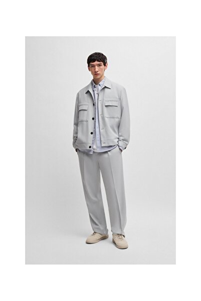 HUGO Oxford pamuktan yıkamalı dar kesim gömlek