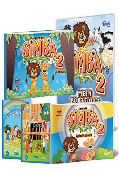 Eradil Yayıncılık Simba 2 - Lehrbuch + محفظتي + Arbeitsbuch + القراءة (5 كتب)