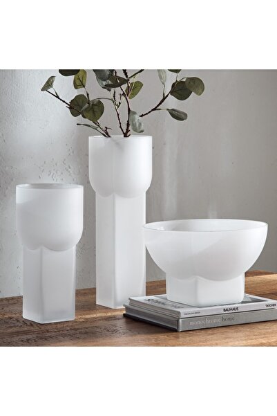 Home Box Lemont Frosted Glass Decorative Bowl 28x28x17 cm