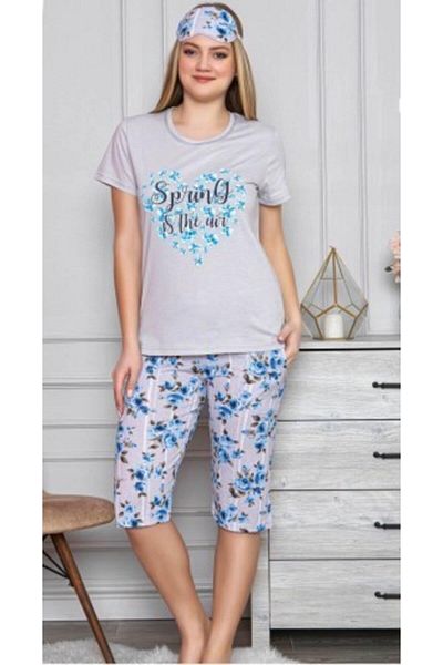 Pijamoni 3100-12 Set de pijamale cu mânecă scurtă dintr-un singur jerseu