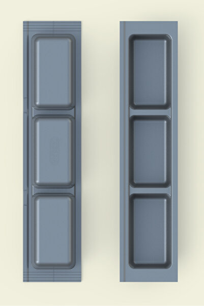 tify Kitchen Drawer Cutlery, Anthracite Three Compartment Module 11cm X 48cm