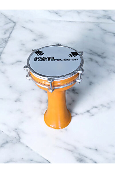 İDOL MÜZİK ALETLERİ Darbuka 5 numara kalite turuncu renk kalite özel yapım da...