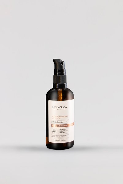 NECY GLOW Hair Repairing Argan Oil Serum - Repairing, Shine-Enhancing, Intense Moisturizer