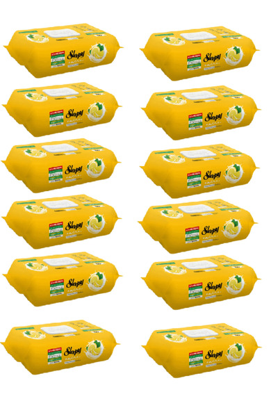 Sleepy Extra Yüzey Temizlik Havlusu Doğal Limon Yağı 100 Adet X 12 (12 Paket)