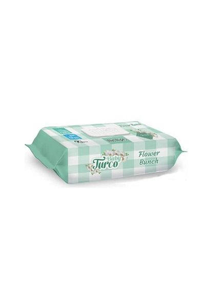 Baby Turco 90 Sheets Orchid Flower Bouquet Wet Towel