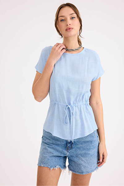 Vitrin Λινό μπλούζα με στρογγυλή λαιμόκοψη