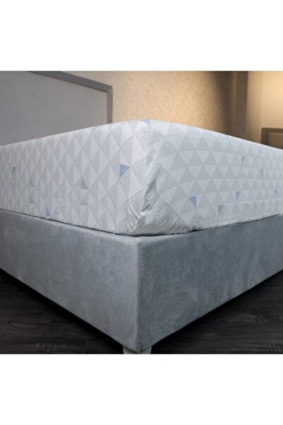 Home Box Malta Pixel Printed Cotton King Flat Sheet 240x260 cm