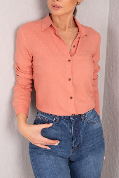 armonika Ženska svetlo roza Sa deznom majica dugih rukava ARM-24K001023