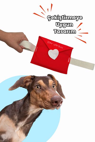 Havhav Dog Traction Toy Plush Letter Custom Design Traction Drawstring Dog Toy